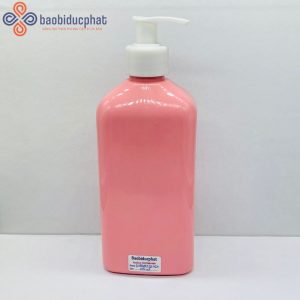 Chai nhựa Pet màu hồng 400ml