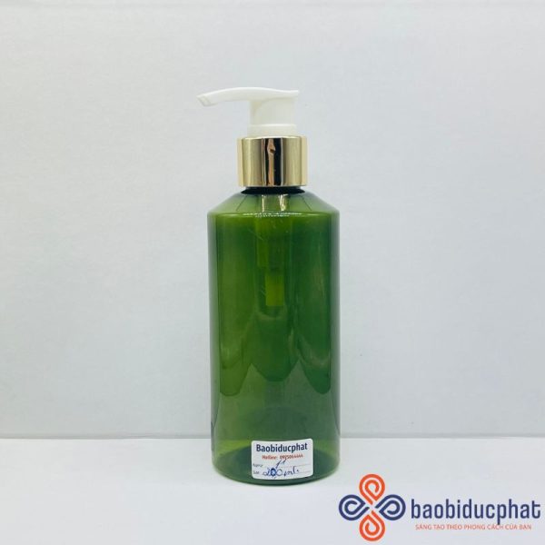 Chai nhựa pet màu xanh 200ml đựng dầu gội