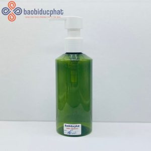 Chai nhựa pet màu xanh 200ml đựng dầu gội