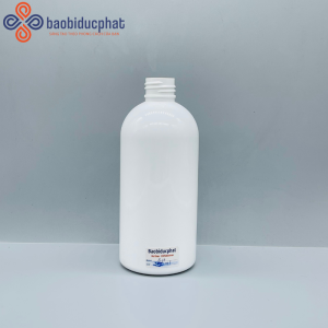 Chai nhựa pet trắng sứ dáng bầu 250ml