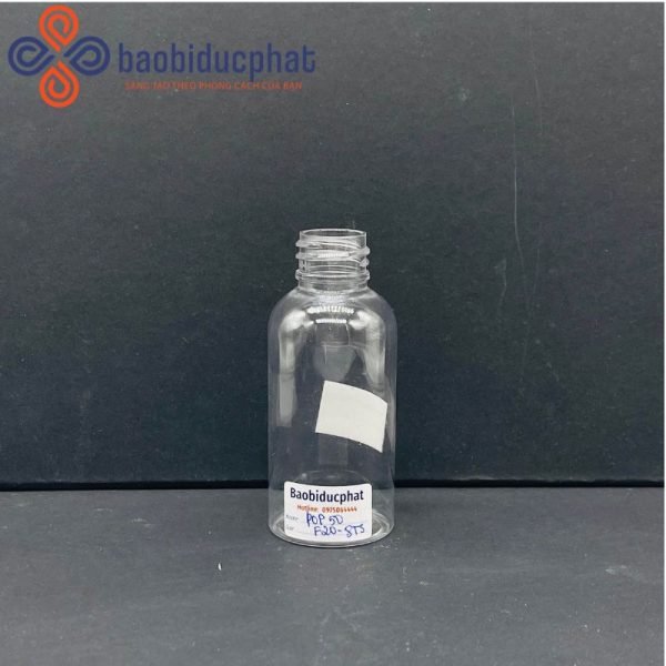 Chai nhựa pet trong suốt 50ml