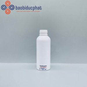 Chai PET cổ 24 màu trắng sứ dung tích 100ml