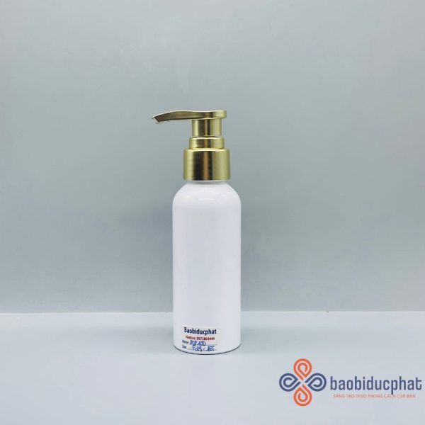 Chai PET cổ 24 màu trắng sứ dung tích 100ml