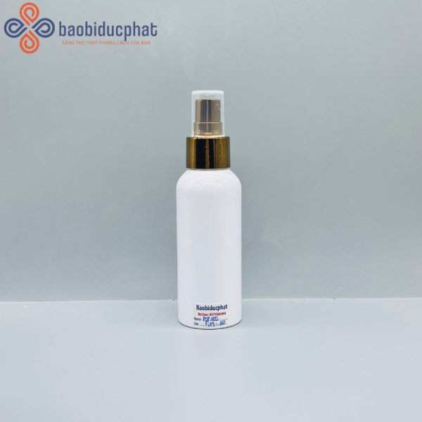 Chai PET cổ 24 màu trắng sứ dung tích 100ml