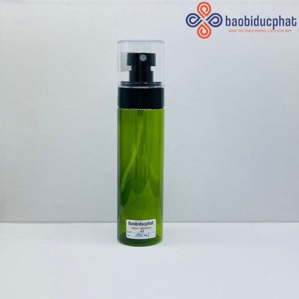 Chai pet dài màu xanh 100ml