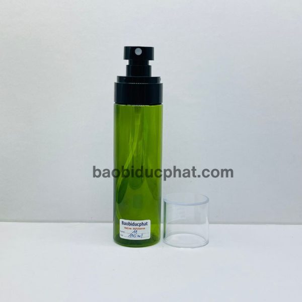 Chai pet dài màu xanh 100ml