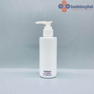 Chai pet đựng nước rửa tay 150ml màu trắng sứ