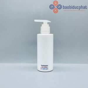 Chai pet đựng nước rửa tay 150ml màu trắng sứ