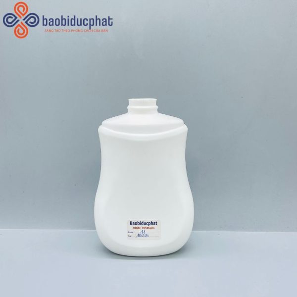 Chai sữa tắm, dung dịch vệ sinh HDPE màu trắng 200ml