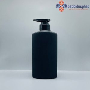 Chai sữa tắm HDPE 500ml màu trắng, màu đen