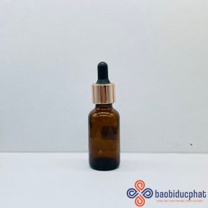 Chai thủy tinh 30ml màu nâu đựng serum