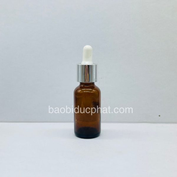 Chai thủy tinh 30ml màu nâu đựng serum