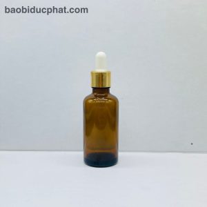 Chai thủy tinh đựng serum 50ml màu nâu