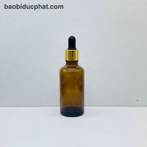 Chai thủy tinh đựng serum 50ml màu nâu