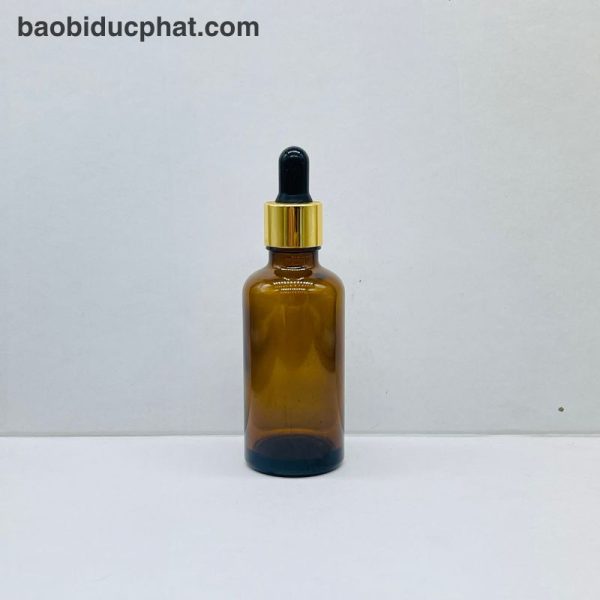 Chai thủy tinh đựng serum 50ml màu nâu