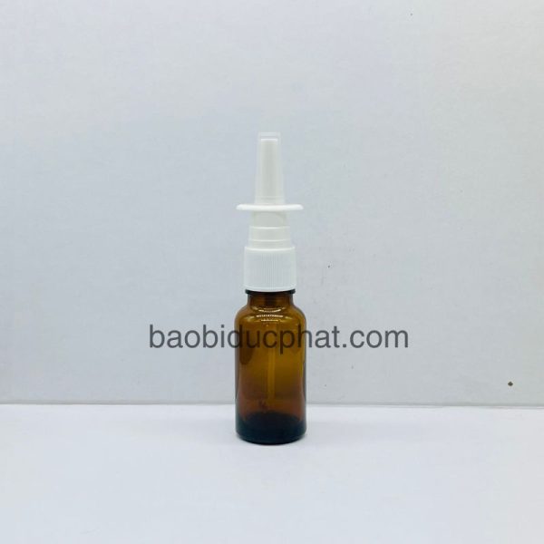 Chai thủy tinh đựng siro 20ml màu nâu