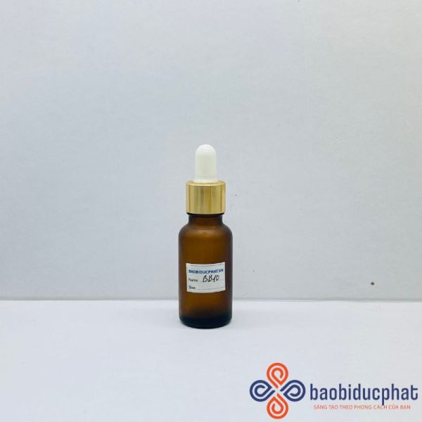 Chai thủy tinh đựng tinh chất 20ml màu nâu