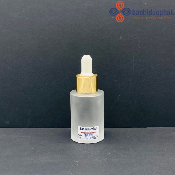 Chai thủy tinh ngắn 40ml trong suốt