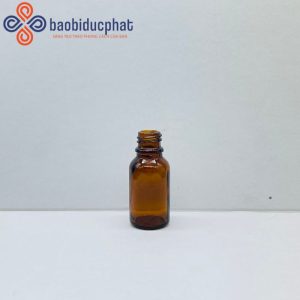 Chai thủy tinh nhỏ đựng siro 15ml màu nâu