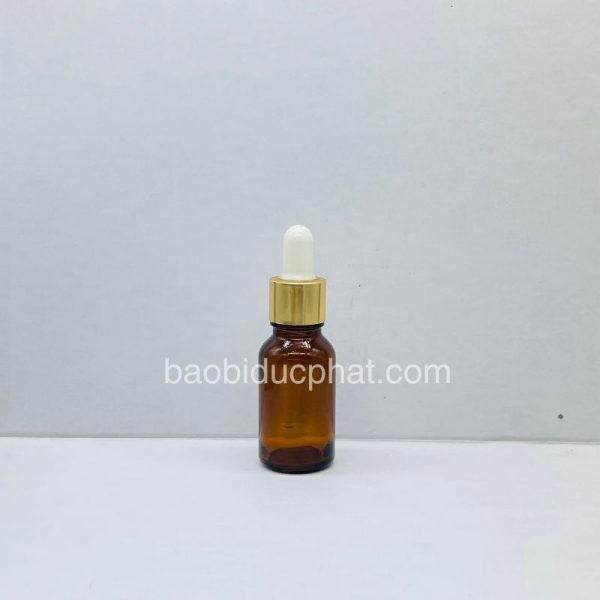 Chai thủy tinh nhỏ đựng siro 15ml màu nâu