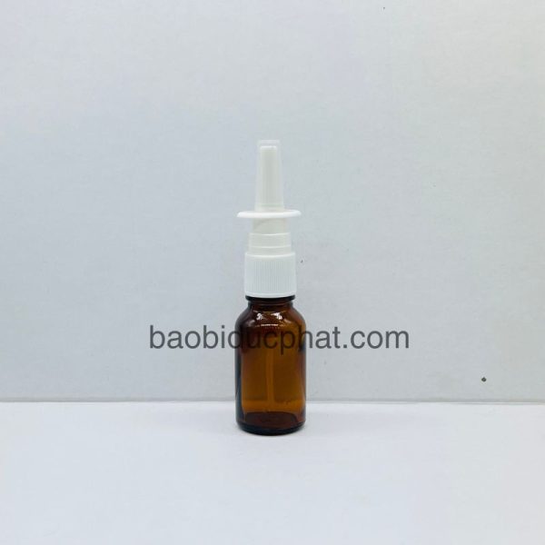 Chai thủy tinh nhỏ đựng siro 15ml màu nâu