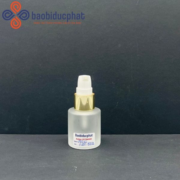 Chai thủy tinh vuông ngắn 30ml trong suốt