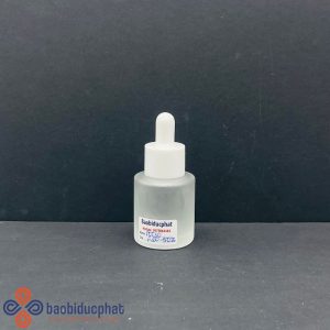 Chai thủy tinh vuông ngắn 30ml trong suốt