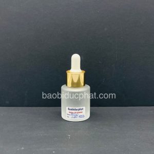 Chai thủy tinh vuông ngắn 30ml trong suốt