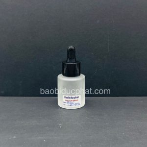 Chai thủy tinh vuông ngắn 30ml trong suốt