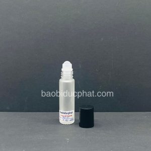 Chai tinh dầu nắp đầu bi lăn 15ml trong suốt