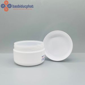 Hũ nhựa pp đựng mỹ phẩm 200ml màu trắng