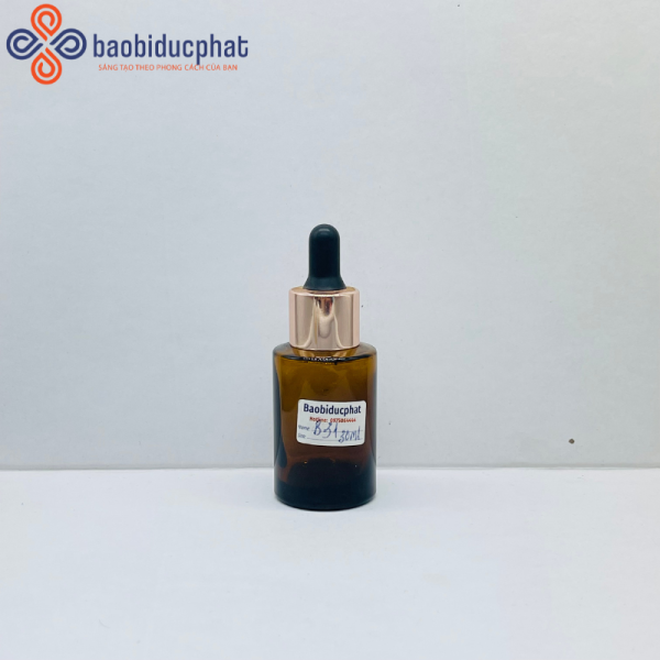 Lọ thủy tinh 30ml màu nâu đựng tinh chất