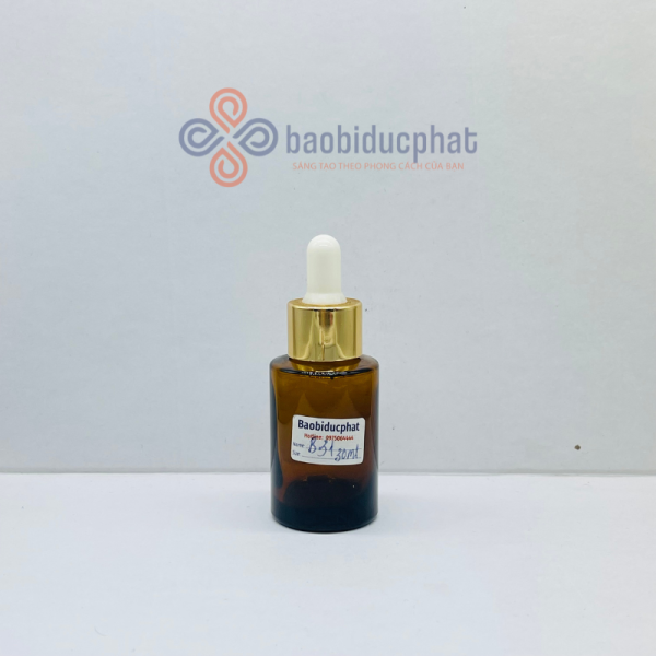 Lọ thủy tinh 30ml màu nâu đựng tinh chất