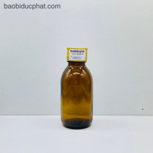 Lọ thủy tinh ngắn màu nâu 100ml