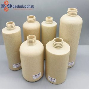 Bộ chai lúa mạch nhựa HDPE mỹ phẩm thân thiện với môi trường