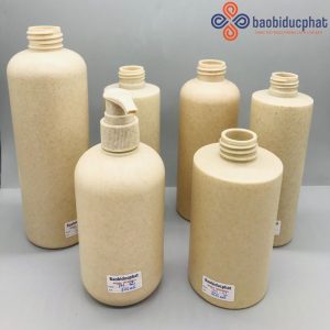 Bộ chai lúa mạch nhựa HDPE mỹ phẩm thân thiện với môi trường