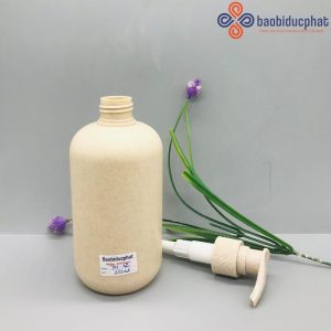 Bộ chai lúa mạch nhựa HDPE mỹ phẩm thân thiện với môi trường