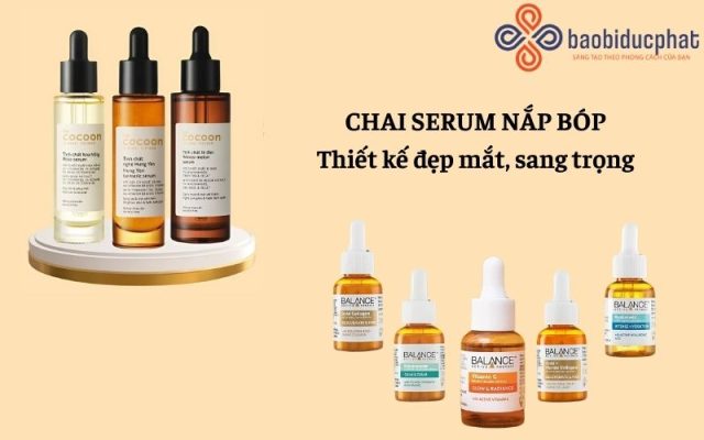 Chai thủy tinh nắp bóp và ưu điểm vượt trội