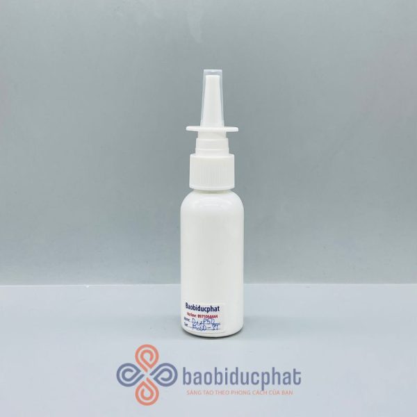 Chai đựng thuốc nhựa PET 50ml màu trắng sứ