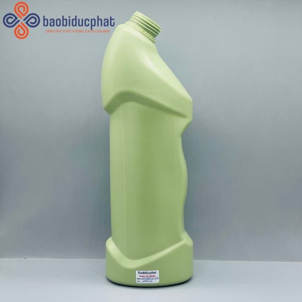 Chai hóa phẩm nhựa HDPE màu xanh 1000ml