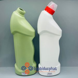 Chai hóa phẩm nhựa HDPE màu xanh 1000ml