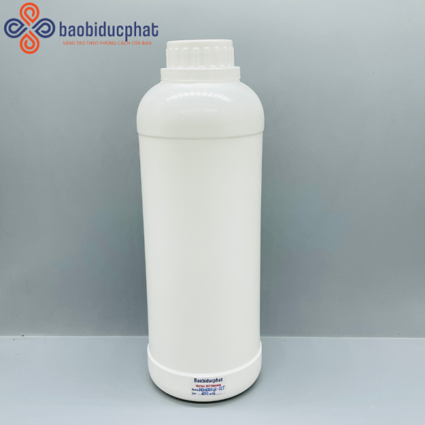 Chai hóa phẩm nhựa HDPE trắng sứ 1000ml