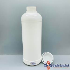 Chai hóa phẩm nhựa HDPE trắng sứ 1000ml