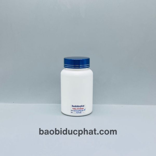 Chai nhựa HDPE đựng thuốc 120ml cổ 38 màu trắng sứ