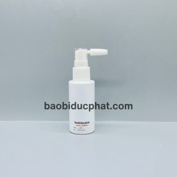 Chai nhựa PET đựng dược phẩm dung tích 50ml trắng sứ