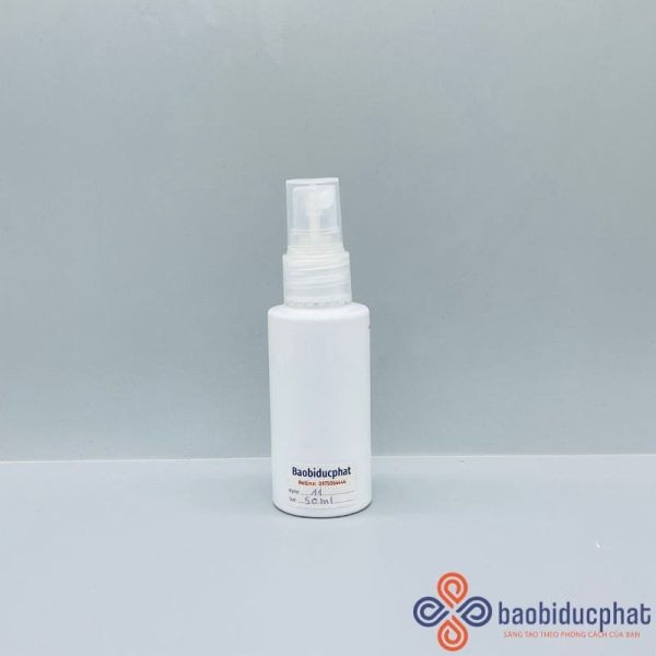 Chai nhựa PET đựng dược phẩm dung tích 50ml trắng sứ