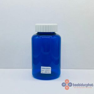 Chai nhựa pet màu xanh dương dung tích 300ml