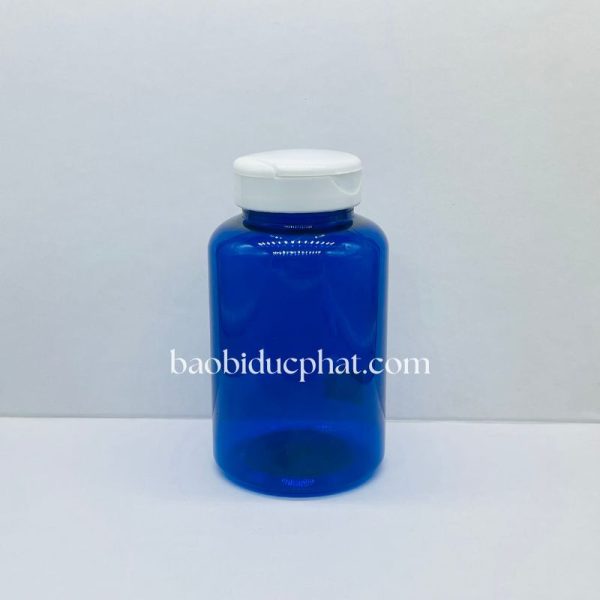 Chai nhựa pet màu xanh dương dung tích 300ml