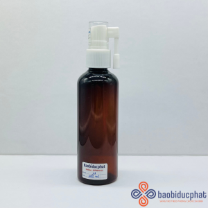 Chai siro nhựa PET màu nâu 100ml