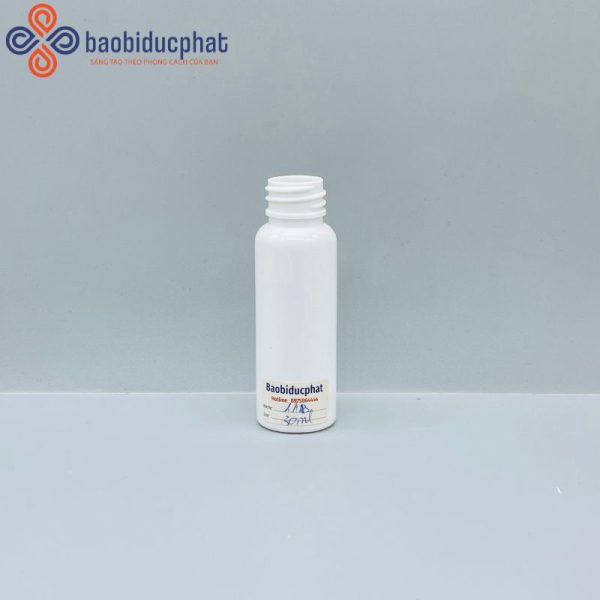 Chai xịt họng nhựa pet màu trắng sứ 30ml